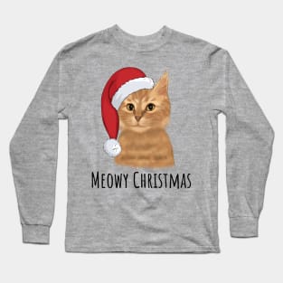 Santa Cat Long Sleeve T-Shirt